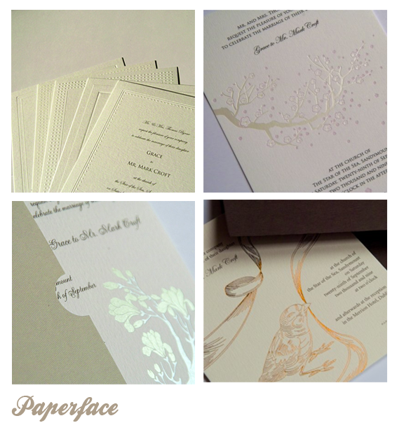 Paperface Wedding Stationary