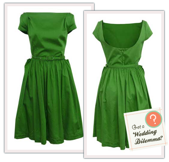 Vivienne Westwood 1950s style green dress