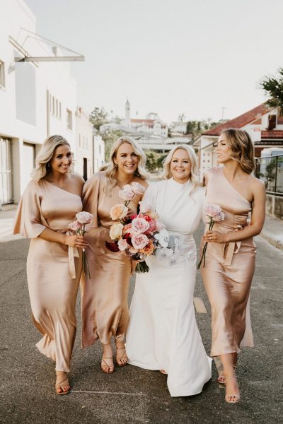 bridesmaids dress styles in neutrals, Champagne, beige, nude, ivory, oyster, tan, taupe