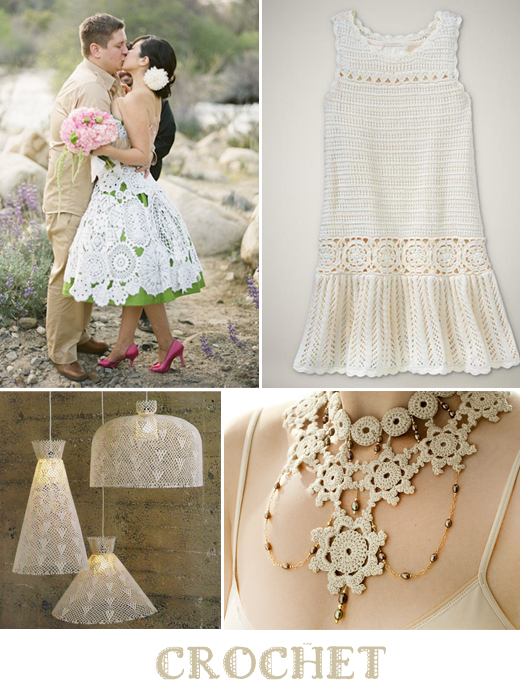 crochet wedding dress decorations jewellery