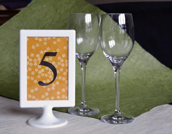 Wedding Table Number - Tolsby Frame