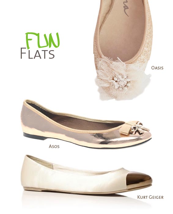 Fun wedding flat shoes