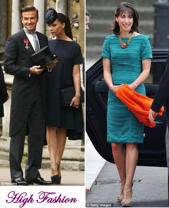 royal wedding victoria beckham samantha cameron