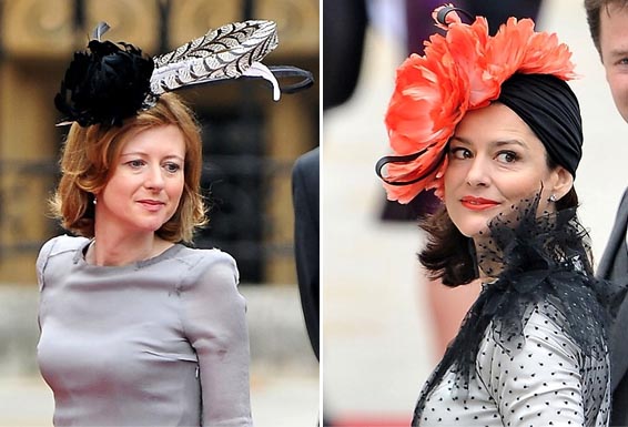 Floral Feather Royal Wedding Hats