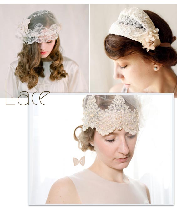 lace bridal headpiece