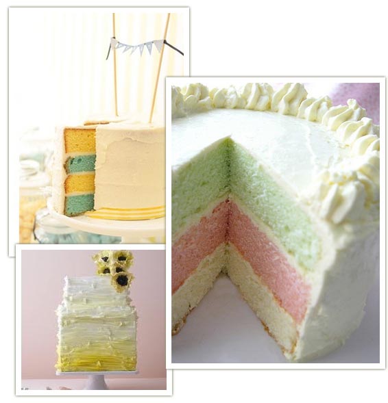 colourful wedding cakes