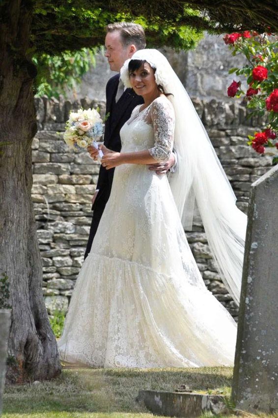 Lily Allen Wedding Dress Full Length