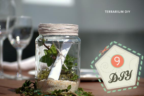 wedding terrarium DIY project