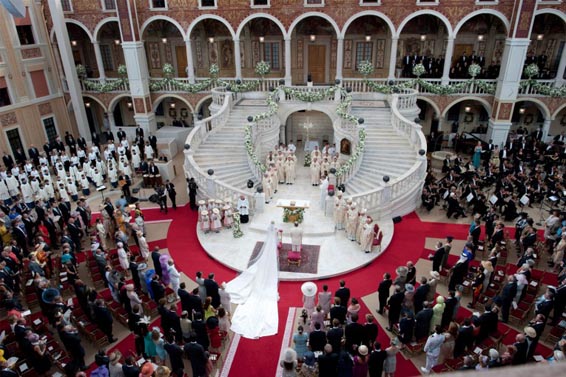 Monaco Prince Albert Charlene Ceremony Palace