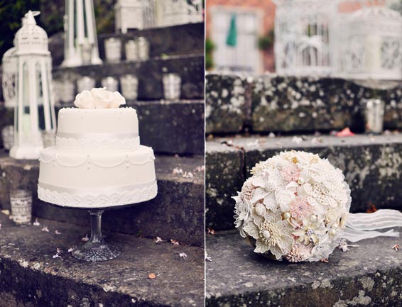 Vintage Pastels Wedding Bouquet & Dress Photoshoot (2)