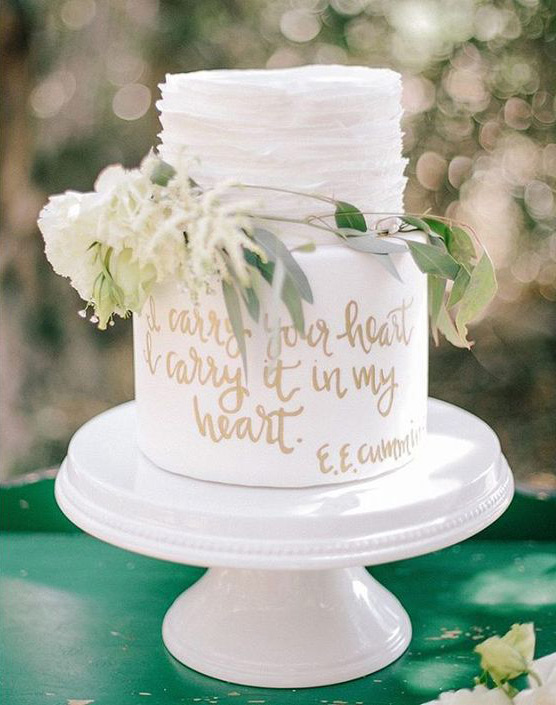 The Best Hand Painted Wedding Cakes | See them all on onefabday.com