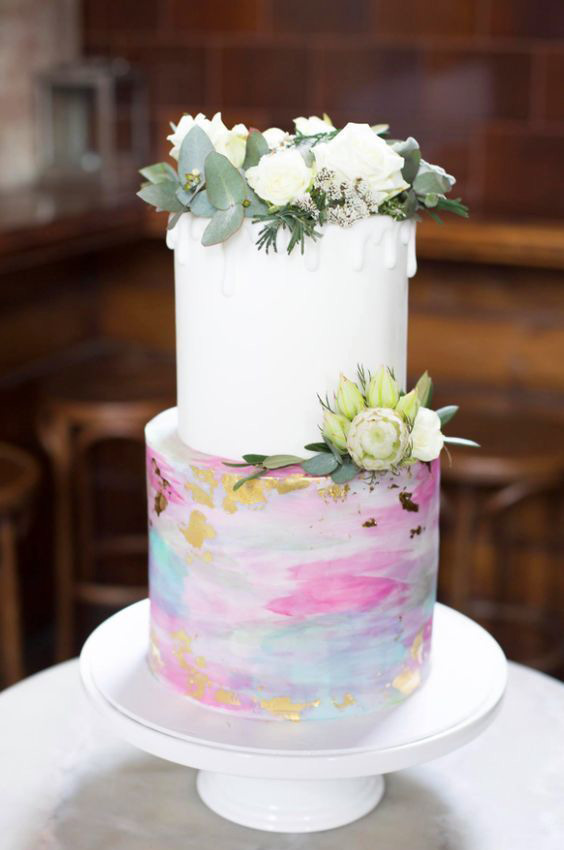 The Best Hand Painted Wedding Cakes | See them all on onefabday.com