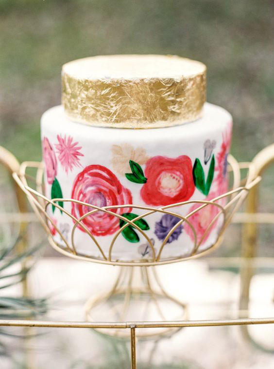 The Best Hand Painted Wedding Cakes | See them all on onefabday.com