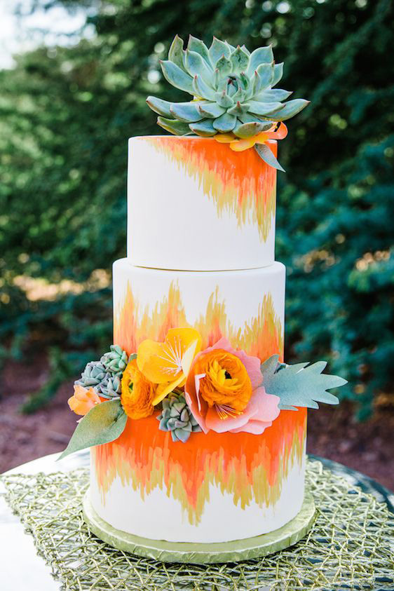 The Best Hand Painted Wedding Cakes | See them all on onefabday.com