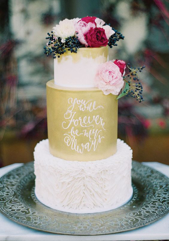 The Best Hand Painted Wedding Cakes | See them all on onefabday.com