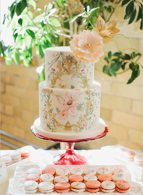 The Best Hand Painted Wedding Cakes | See them all on onefabday.com