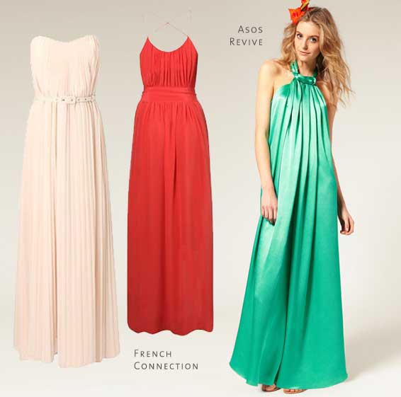 coral mint vanilla bridesmaids dresses