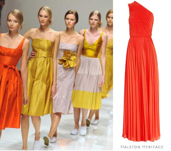 Jasper Conran yellow bridesmaids