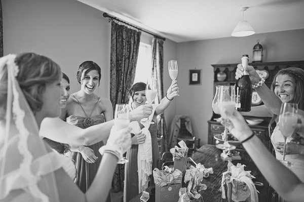 Bride and Bridesmaids Toast - This Modern Love