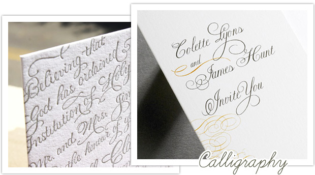 Calligraphy Wedding Invitations