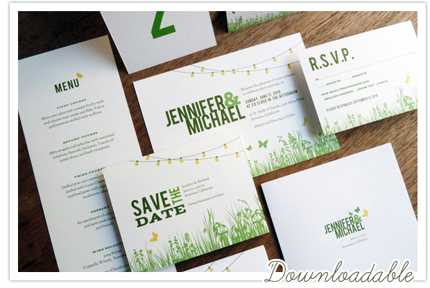 Downloadable printable invitations