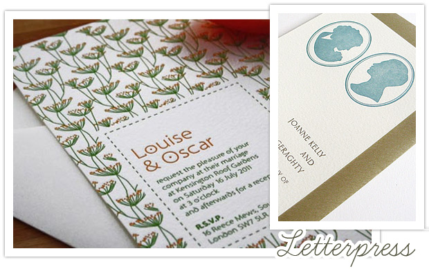 Letterpress Wedding Invitations