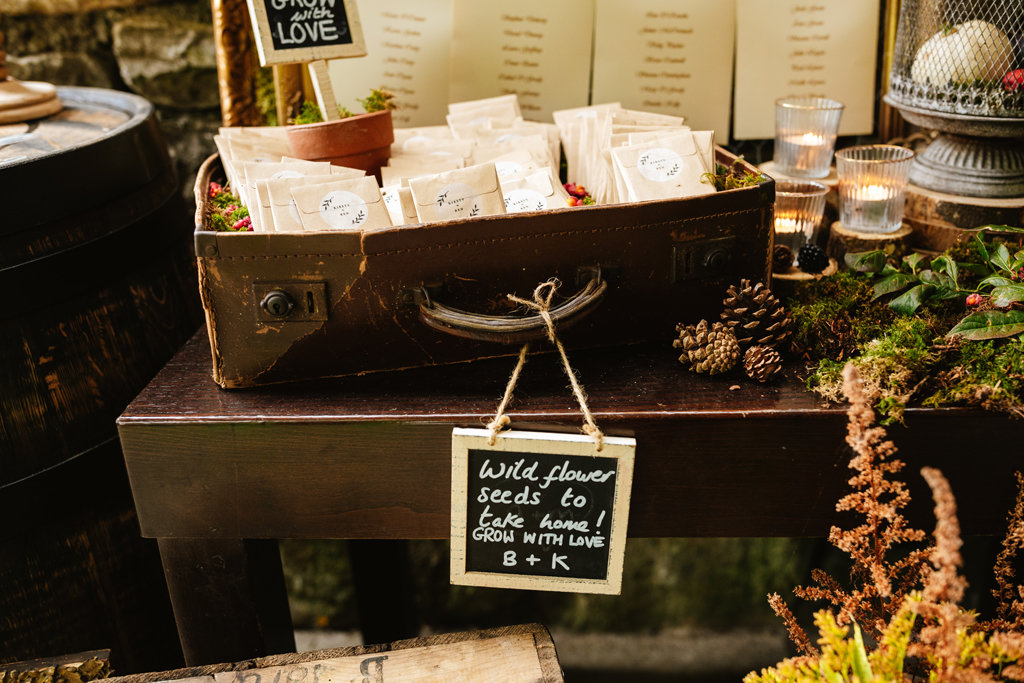 wildflower seeds wedding favour