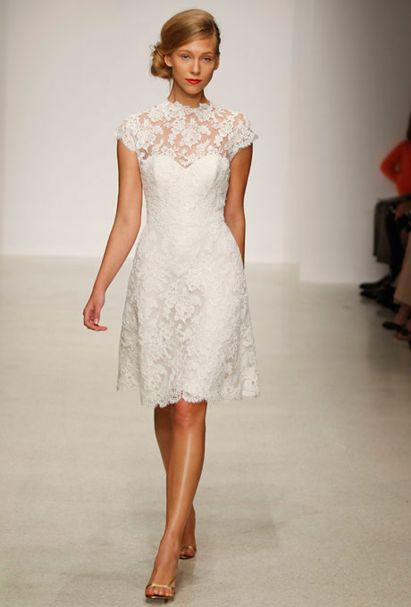 Amsale-Short-Lace-Wedding-Dress