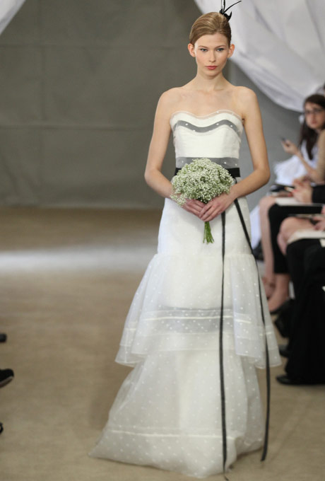 Carolina-Herrera-Black-and-White-Bridal-Gown