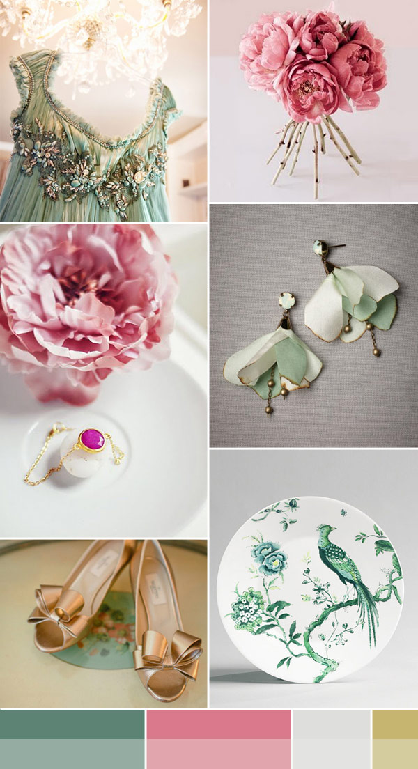 Jade-and-Pink Wedding Inspiration