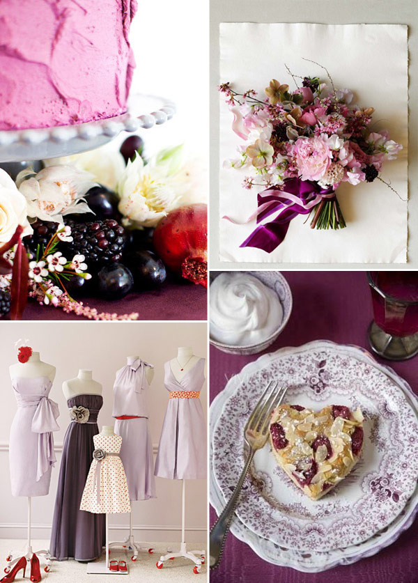 Pomegranate and Purple Wedding Inspiration (1)