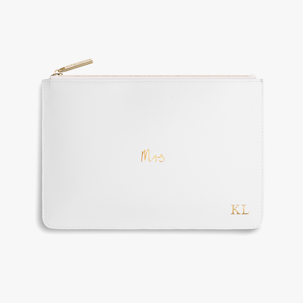 Katie Loxton Mrs bridal clutch