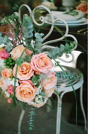 flowers used for chair decor