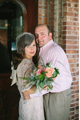 bride and groom portrait