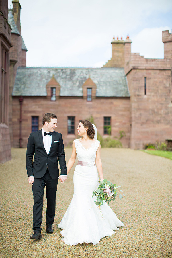 rustic wedding portrait