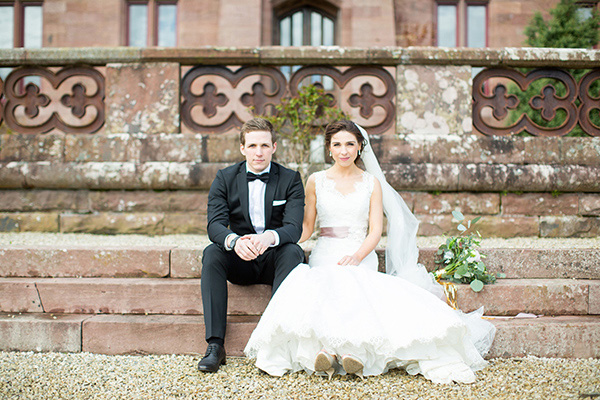 bride and groom wedding portrait