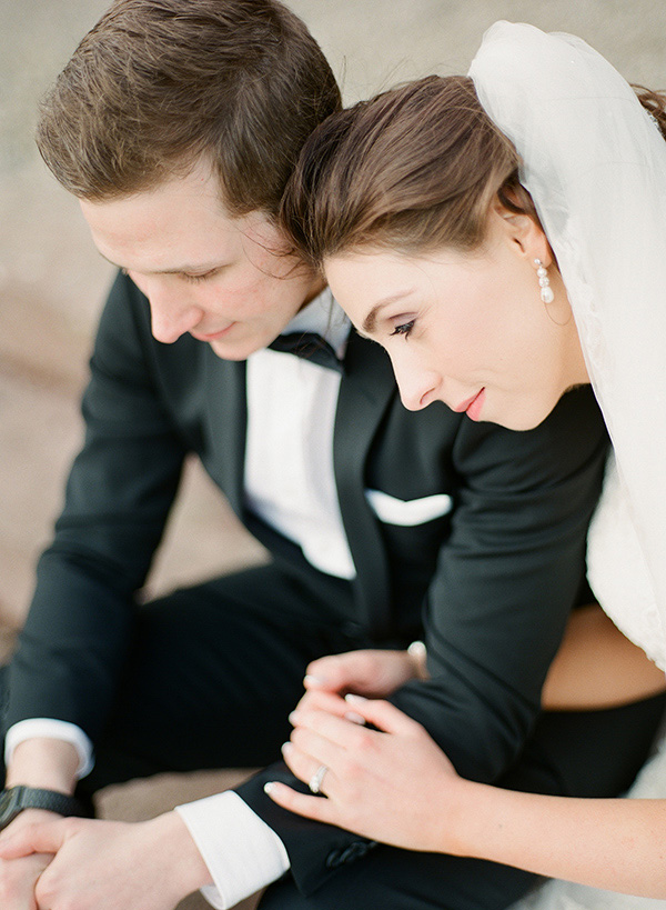 romantic wedding portrait