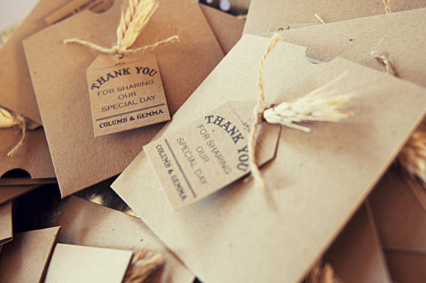 rustic wedding favours