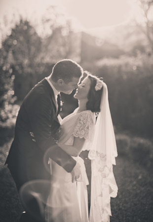 romantic wedding portrait