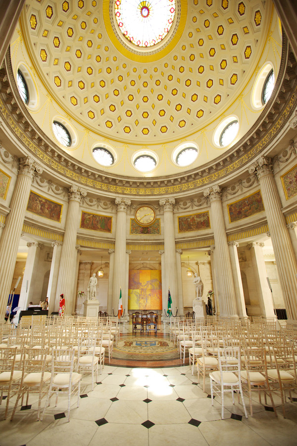 dublin city hall wedding interior