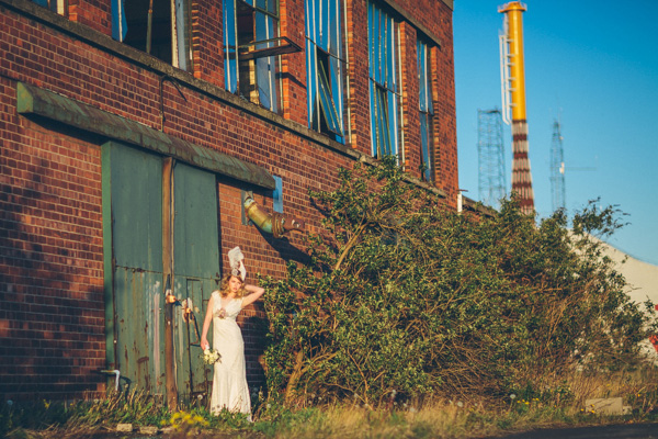 industrial wedding shoot