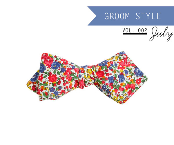 Groom Style - Floral Bow Tie