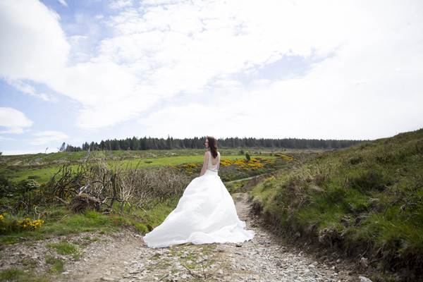 epic wedding dress fro the back