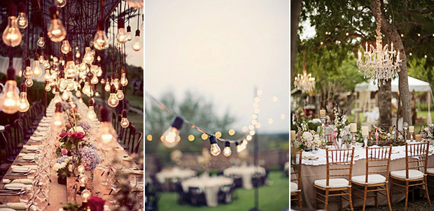 Lighting for Outdoor Weddings | onefabday.com