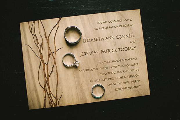 rustic wedding stationery