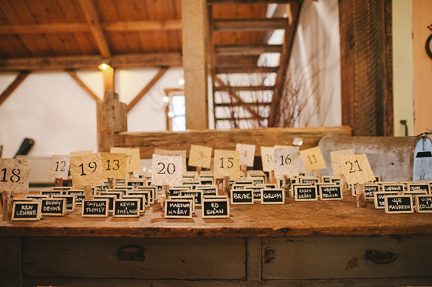 blackboard style place cards