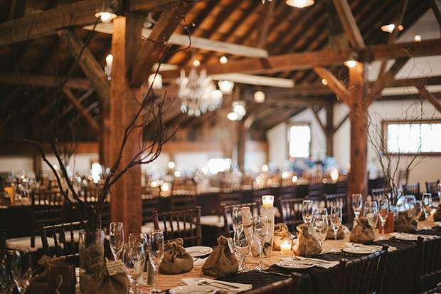 barn style wedding and decor