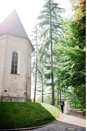 romantic wedding portrait