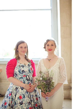 pink bridesmaid