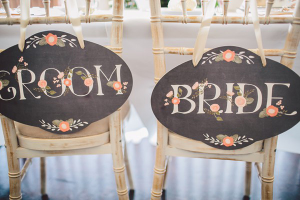 Pretty-Floral-Bride-and-Groom-Signage-Gillian-Higgins-Photography-Riverdale-Barn http://onefabday-com-preprod.go-vip.net